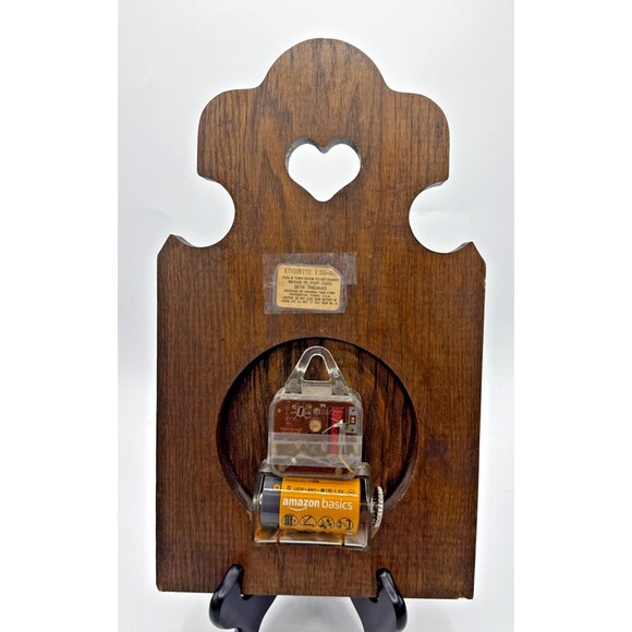 Seth Thomas Blue Hearts Garden Tile Wall Clock Made in USA TESTED WORKS 13”x8” - Picture 11 of 11